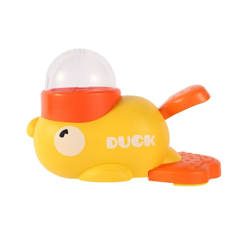 Yellow Duck Pet Feeder Interactive Toy For Cats Dogs Automatic Food Dispenser Training Device Funny Puzzle Slow Feeding Tool