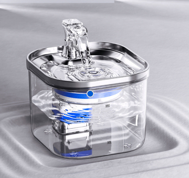 Fuente de agua automática para mascotas - vista principal en alta definición